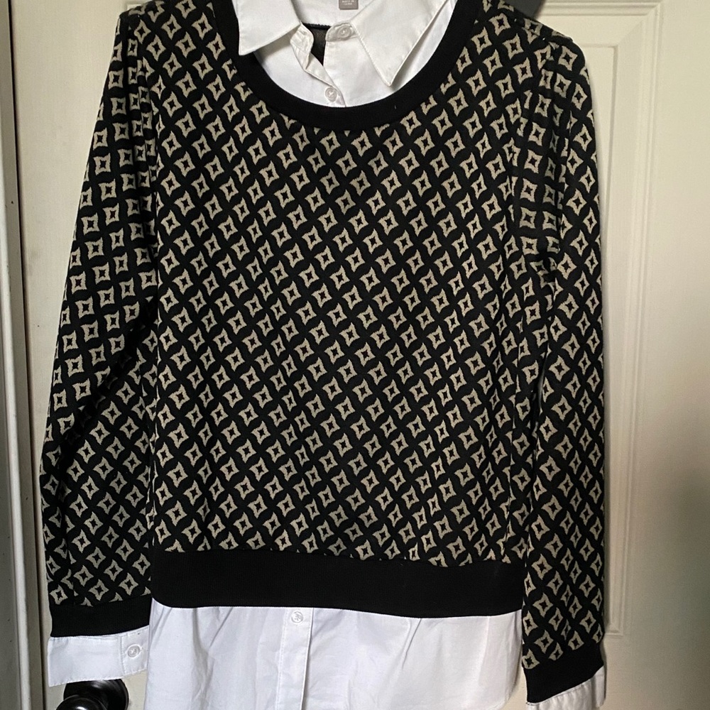 Blouse sweater combo